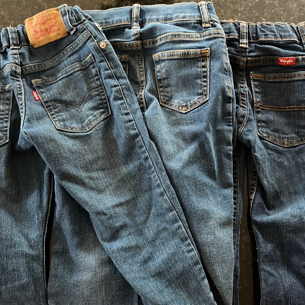 Boys size 5 Jean bundle - levi wrangler gap